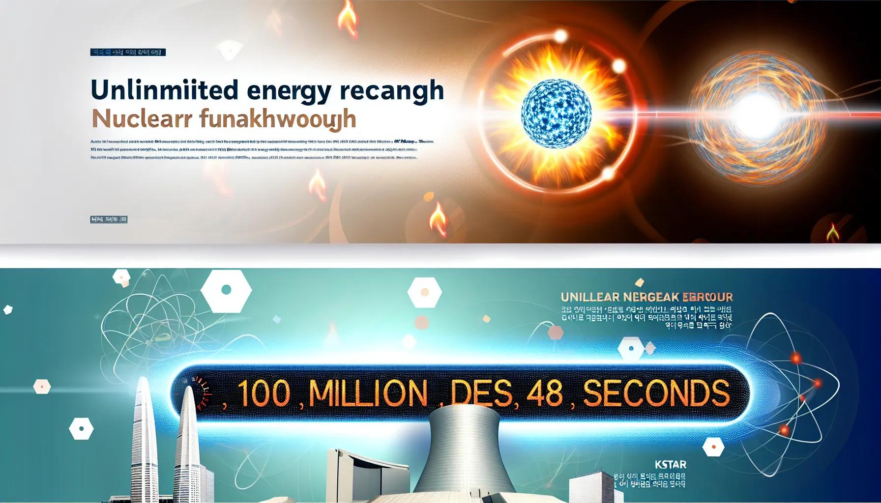 Unlimited Energy Breakthrough: South Korea Sets Nuclear Fusion Record with KSTAR