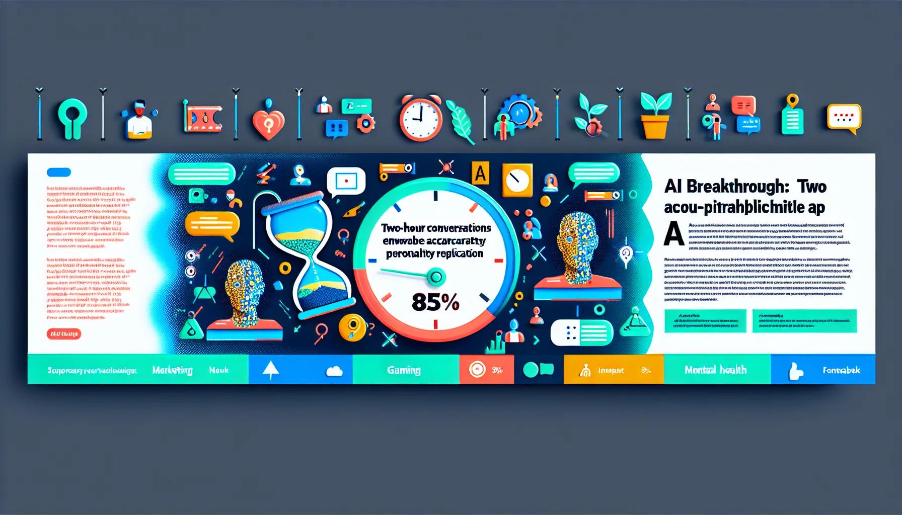 AI Breakthrough: Two-Hour Conversations Enable Accurate Personality Replication