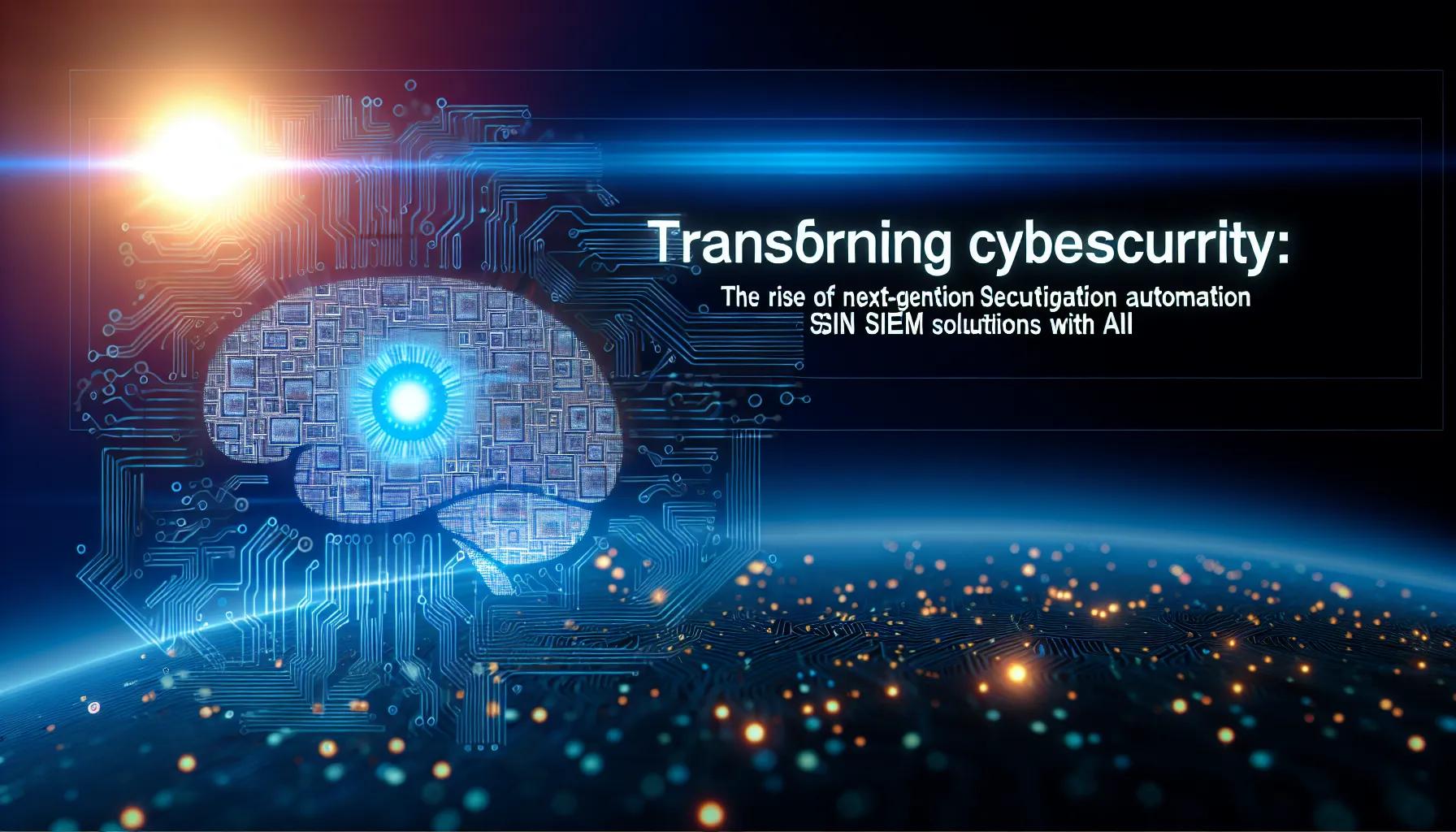 Transforming Cybersecurity: The Rise of Next-Gen SIEM Solutions with AI
