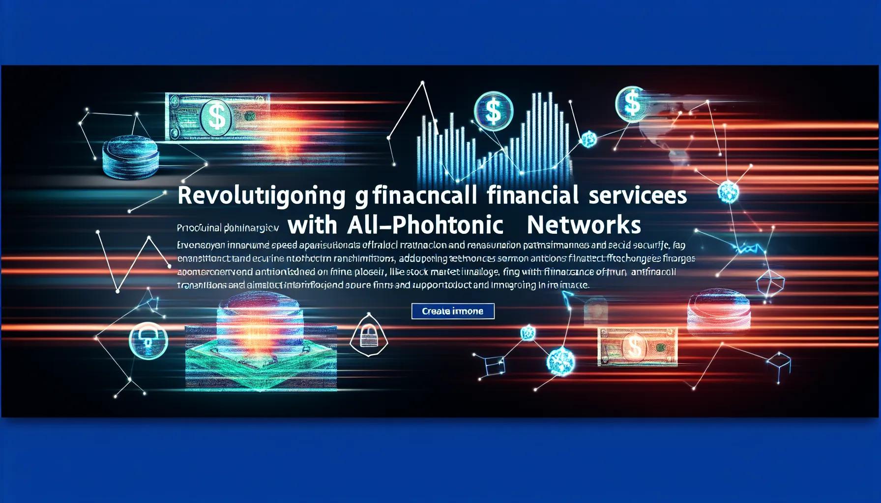 Revolutionizing Financial Services: The Promise of All-Photonic Networks