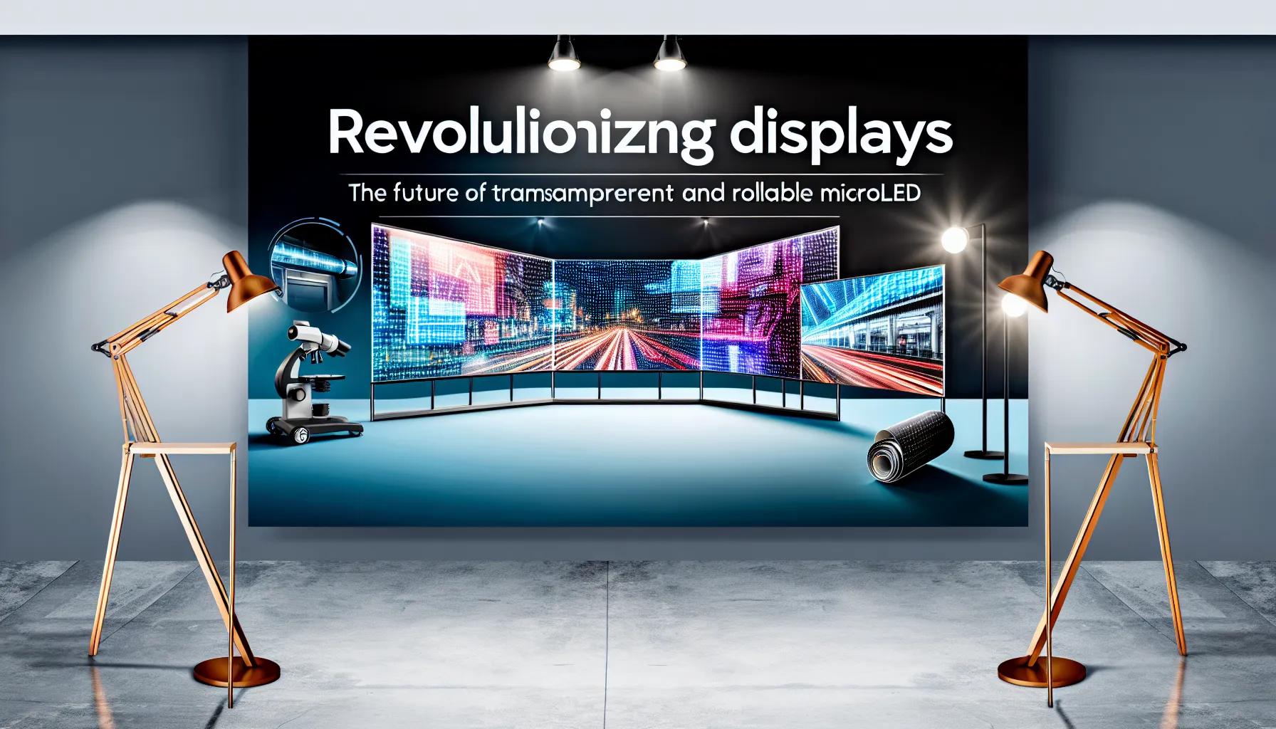 Revolutionizing Displays: The Future of Transparent and Rollable MicroLEDs